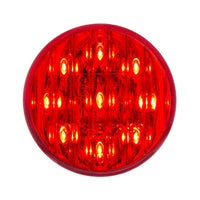 9 LED 2" Round Marker Light - Amber or Red LEDs (Amber or Red Lens) Light Only or Full Light Kit