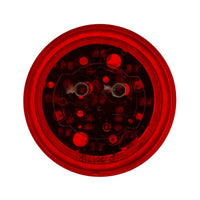 9 LED 2" Round Marker Light - Amber or Red LEDs (Amber or Red Lens) Light Only or Full Light Kit