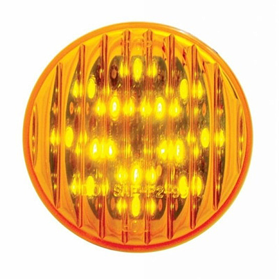 13 LED 2-1/2" Round Clearance Light - Amber or Red LEDs (Amber or Red Lens) Light Only or Full Light Kit