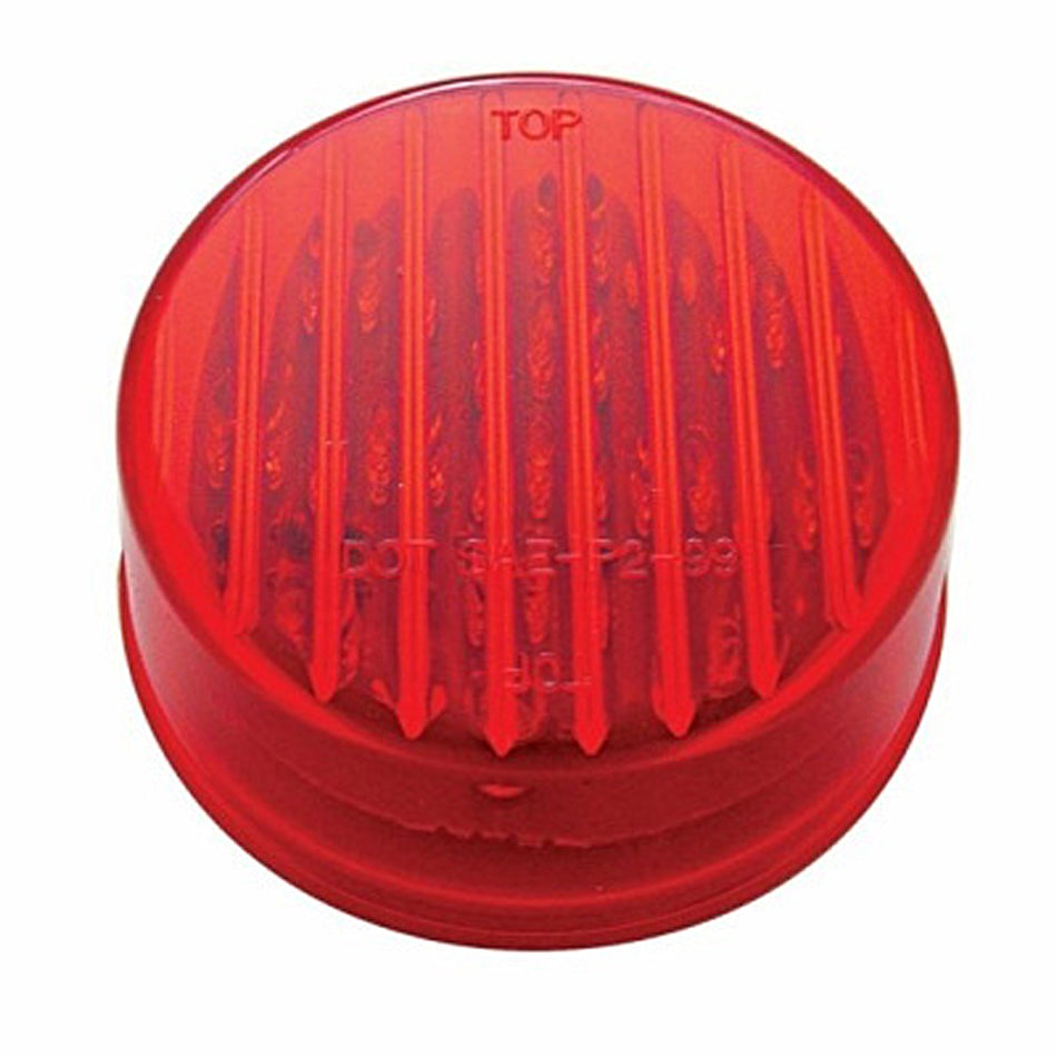 13 LED 2-1/2" Round Clearance Light - Amber or Red LEDs (Amber or Red Lens) Light Only or Full Light Kit