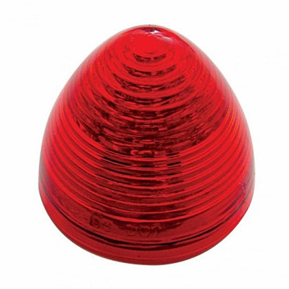 United Pacific - 13 LED 2-1/2" Round Beehive Clearance Light - Red LEDs (Red Lens)