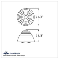 United Pacific - 13 LED 2-1/2" Round Beehive Clearance Light - Red LEDs (Red Lens)