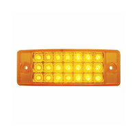 21 LED Reflector Rectangular Clearance Light - Amber or Red LEDs (Amber or Red Lens)