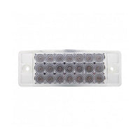 21 LED Reflector Rectangular Clearance Light - Amber LEDs (Clear Lens)