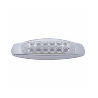 12 LED Reflector Rectangular Clearance Light With Bezel - Amber LEDs (Amber or Clear Lens)