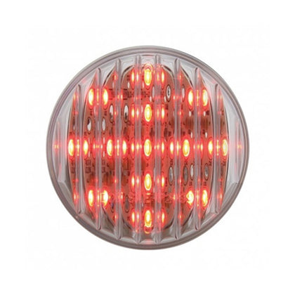 United Pacific - 13 LED 2-1/2" Round Clearance Light - Red LEDs (Clear Lens)