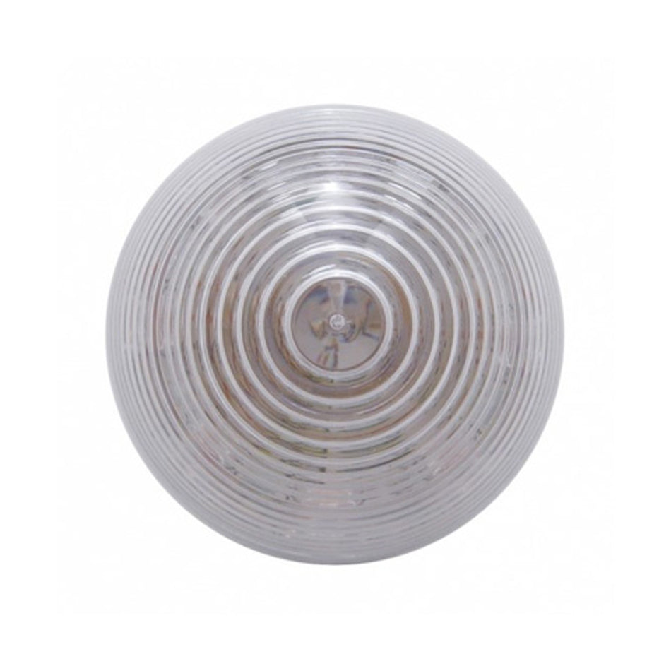 United Pacific - 9 LED 2" Round Beehive Clearance Light - Red LEDs (Clear Lens)
