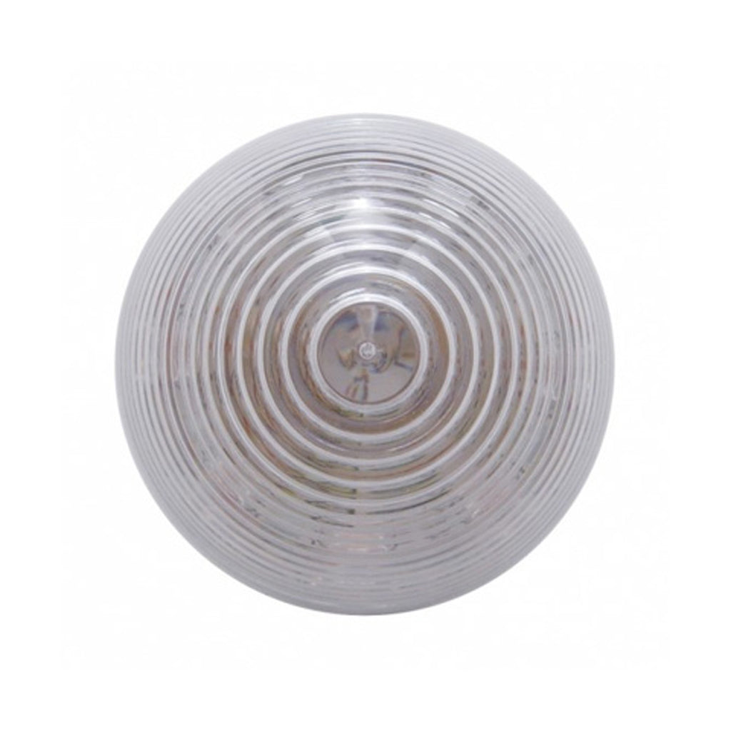 United Pacific - 9 LED 2" Round Beehive Clearance Light - Red LEDs (Clear Lens)