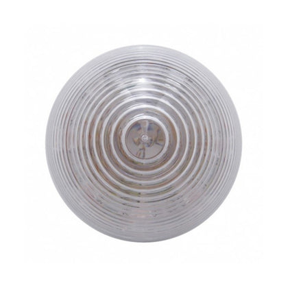 United Pacific - 9 LED 2" Round Beehive Clearance Light - Red LEDs (Clear Lens)