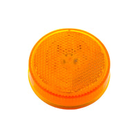8 LED 2-1/2" Round Reflectorize Clearance Light - Amber or Red LEDs (Amber or Red Lens)