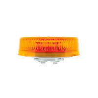 8 LED 2-1/2" Round Reflectorize Clearance Light - Amber or Red LEDs (Amber or Red Lens)
