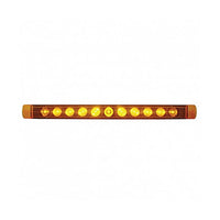 United Pacific - 11 LED 17" Turn Signal Light Bar Only - Amber LEDs (Amber Lens)