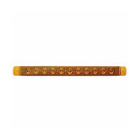 United Pacific - 11 LED 17" Turn Signal Light Bar Only - Amber LEDs (Amber Lens)