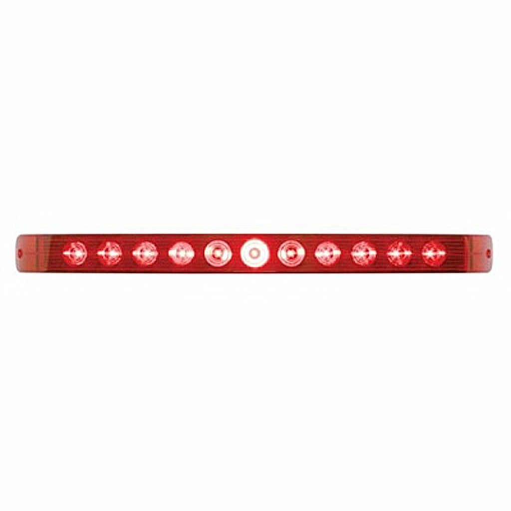 United Pacific - 11 LED 17" Stop, Turn & Tail Light Bar Only - Red LEDs (Red or Clear Lens)
