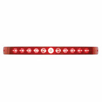United Pacific - 11 LED 17" Stop, Turn & Tail Light Bar Only - Red LEDs (Red or Clear Lens)