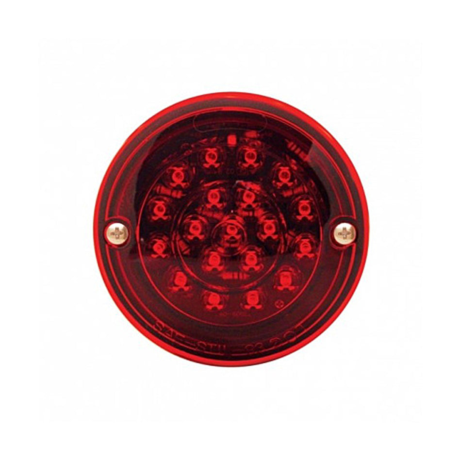 19 LED Stud Mount Without License Stop, Turn & Tail Light (Passenger or Driver Side)