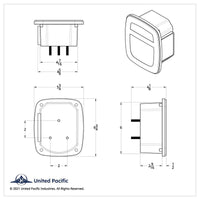 LED Universal Combination Tail Light Without License Light & Side Marker (Driver or Passenger Side)