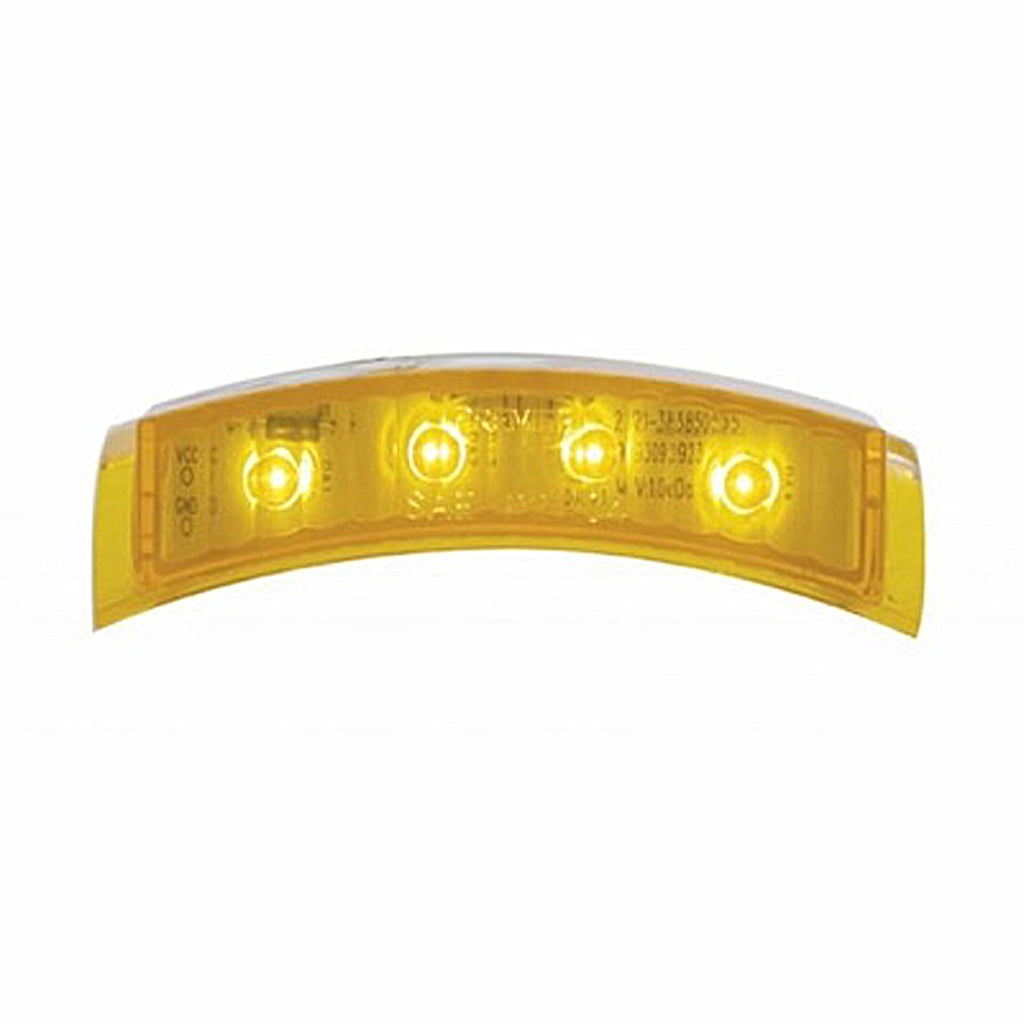 United Pacific - 4 LED Headlight Turn Signal Light - Amber LEDs (Amber Lens)