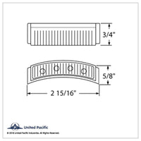 United Pacific - 4 LED Headlight Turn Signal Light - Amber LEDs (Amber Lens)
