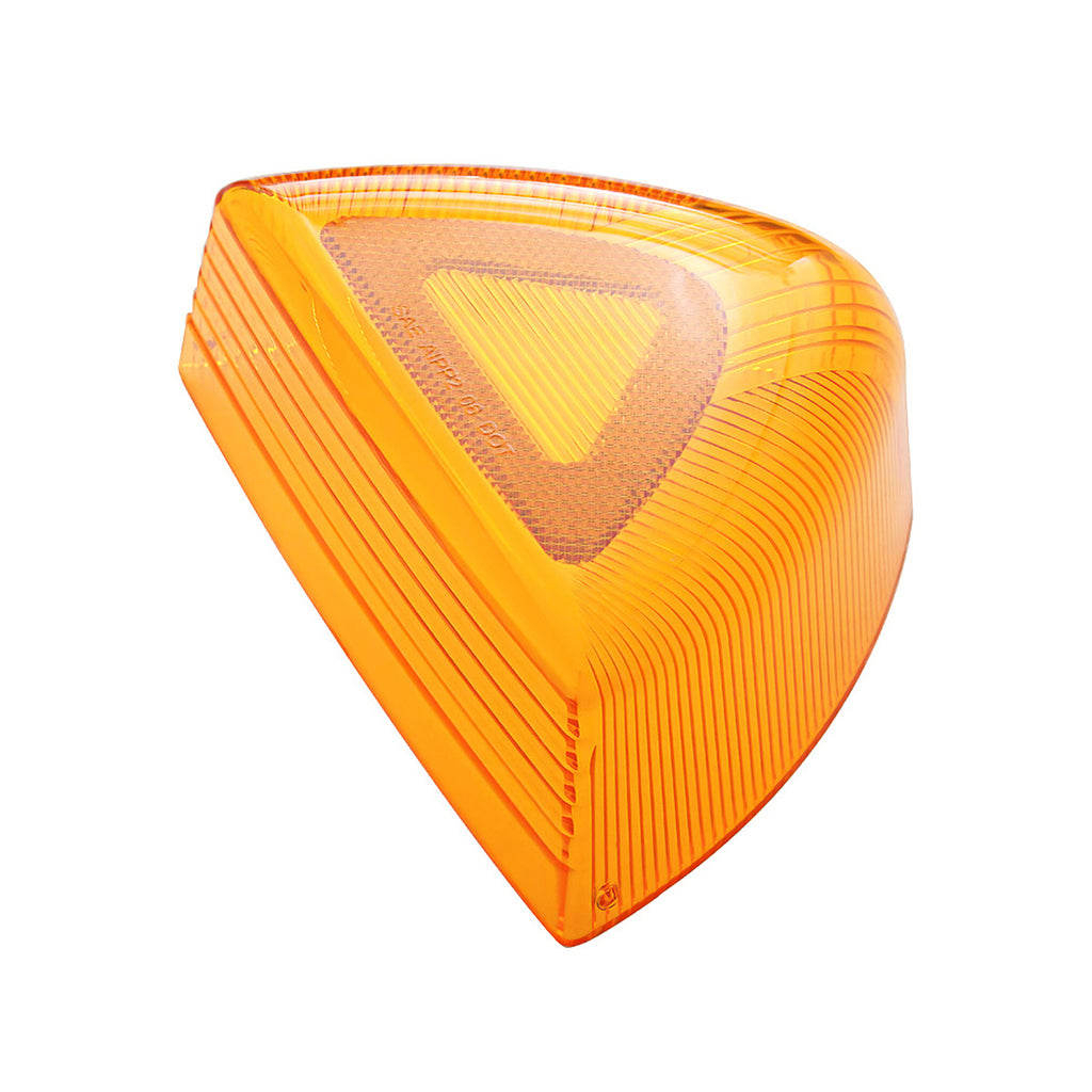 Turn Signal Light Lens For 1987-2007 Peterbilt 379/378/357 - Amber LEDs (Amber Lens)