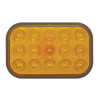 United Pacific - 15 LED Rectangular Turn Signal Light - Amber LEDs (Amber Lens)