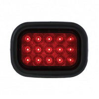 United Pacific - 15 LED Rectangular Stop, Turn & Tail Light Kit - Red LEDs (Red Lens)