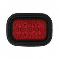 United Pacific - 15 LED Rectangular Stop, Turn & Tail Light Kit - Red LEDs (Red Lens)