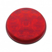 10 LED 4" Round Stop, Turn & Tail Light - Red LEDs (Red Lens) Light Only or Full Light Kit