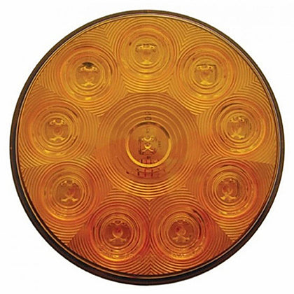 10 LED 4" Turn Signal Light - Amber LEDs (Amber Lens) Light Only or Full Light Kit