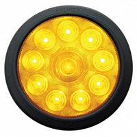 10 LED 4" Turn Signal Light - Amber LEDs (Amber Lens) Light Only or Full Light Kit