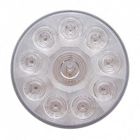 10 LED 4" Round Stop, Turn & Tail Light - Red LEDs (Clear Lens)