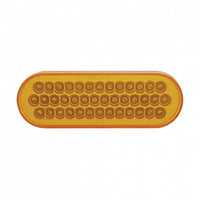 United Pacific - 40 LED Oval Turn Signal Light - Amber LEDs (Amber Lens)