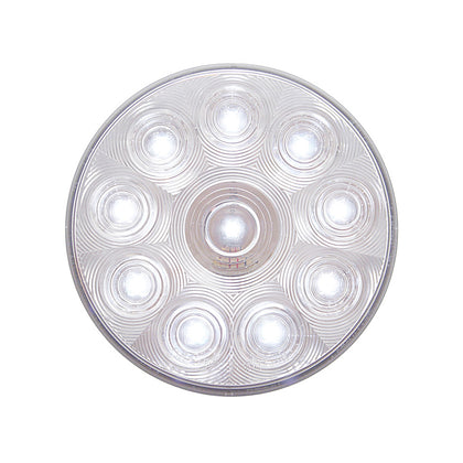 United Pacific - 10 LED 4" Auxiliary/Utility Light - White LEDs (Clear Lens)