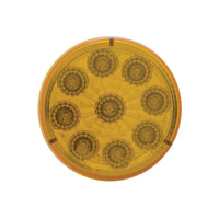 9 LED 2" Round Reflector Clearance Light - Amber or Red LEDs (Amber, Red or Clear Lens)