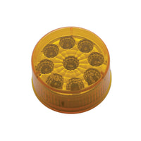 9 LED 2" Round Reflector Clearance Light - Amber or Red LEDs (Amber, Red or Clear Lens)