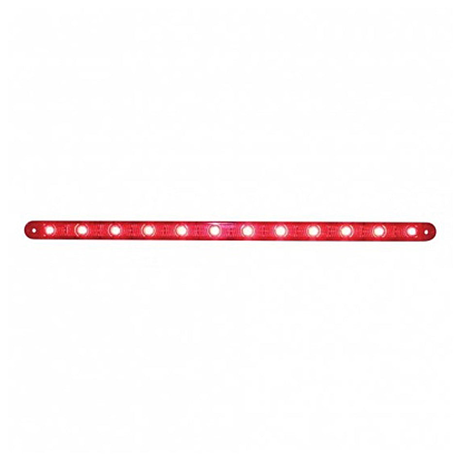 12 LED 12" Ultra Slim Turn Signal Light Bar Only - Amber or Red LEDs (Amber, Red or Clear Lens)