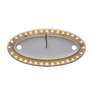 United Pacific - 32 LED Large Peterbilt Emblem Light Base - Amber LEDs