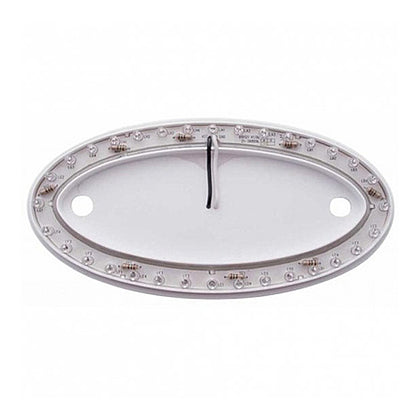 United Pacific - 32 LED Large Peterbilt Emblem Light Base - Amber LEDs