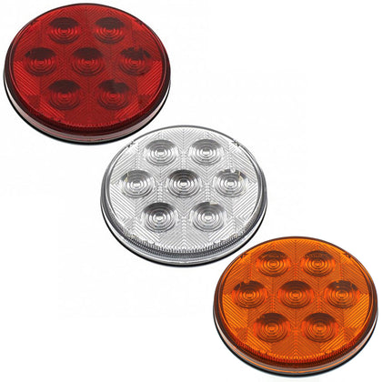 17 LED Dual Function Reflector Cab Light - Amber or Red LEDs (Amber, Red or Clear Lens)