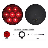 17 LED Dual Function Reflector Cab Light - Amber or Red LEDs (Amber, Red or Clear Lens)