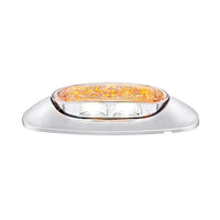 5 LED Reflector Light (Auxiliary/Utility) With Side Ditch Light - Amber, Red or White LEDs (Clear Lens)