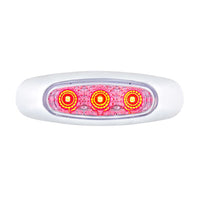 5 LED Reflector Light (Auxiliary/Utility) With Side Ditch Light - Amber, Red or White LEDs (Clear Lens)