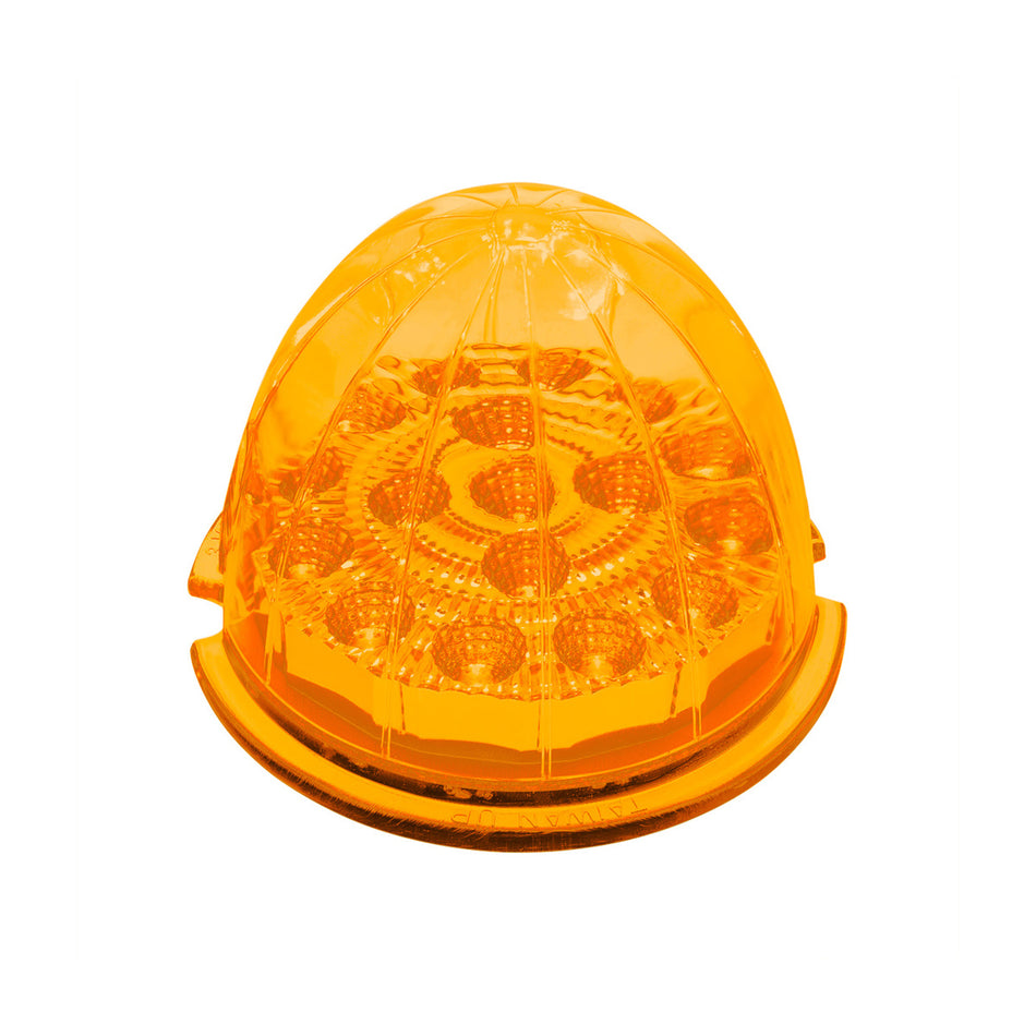 17 LED Dual Function Reflector Cab Light - Amber, Red LEDs (Amber, Red or Clear Lens)
