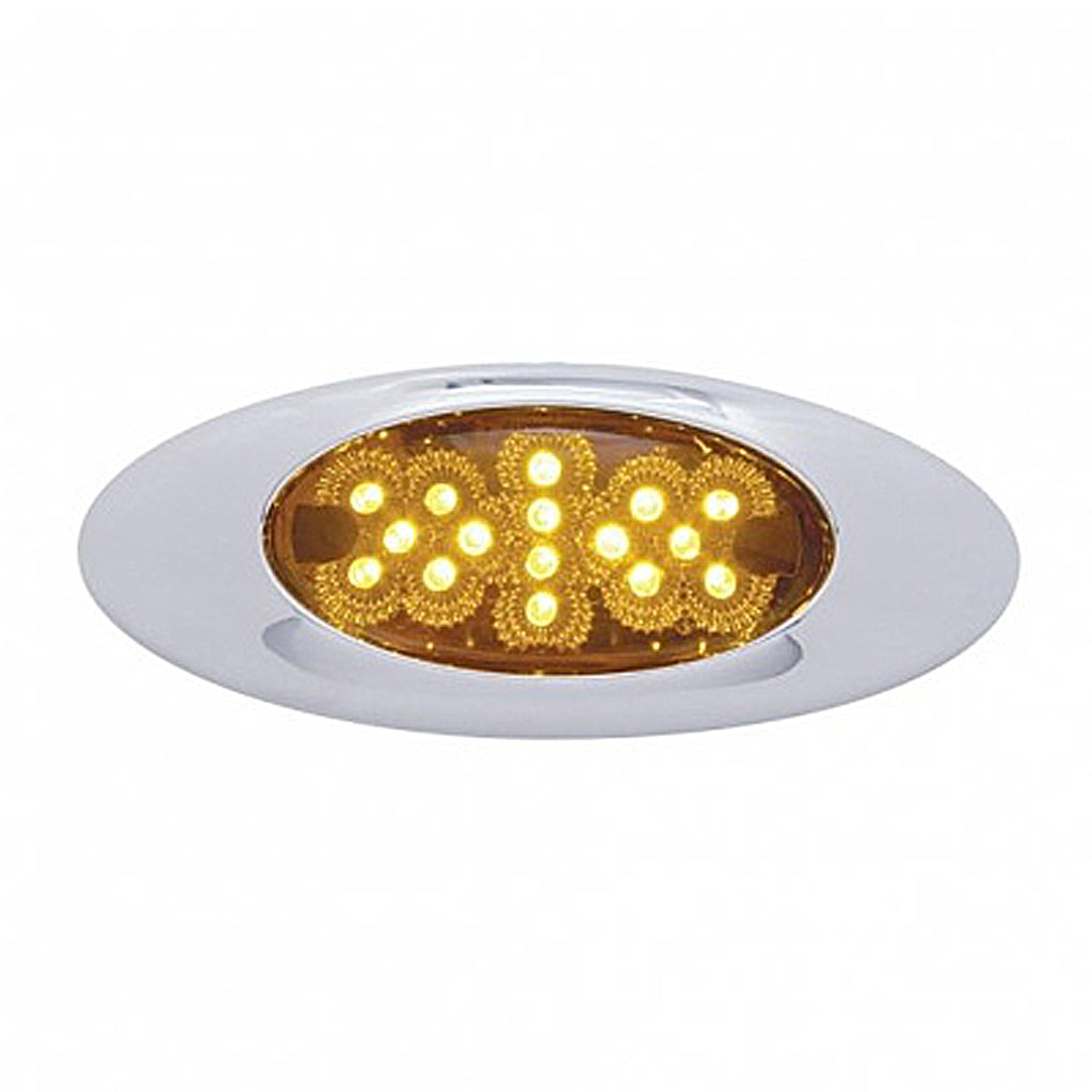 16 LED Phantom I Reflector Clearance Light - Amber LEDs (Amber Lens)