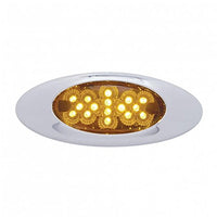 16 LED Phantom I Reflector Clearance Light - Amber LEDs (Amber Lens)