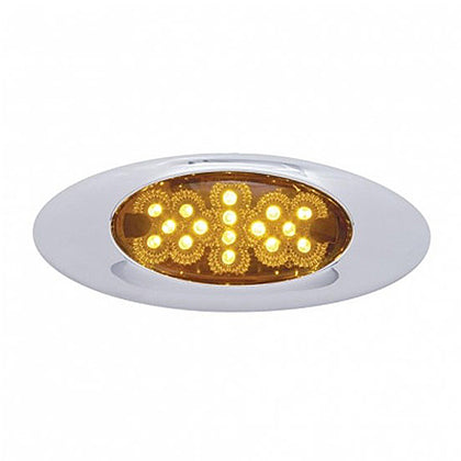 16 LED Phantom I Reflector Clearance Light - Amber LEDs (Amber Lens)