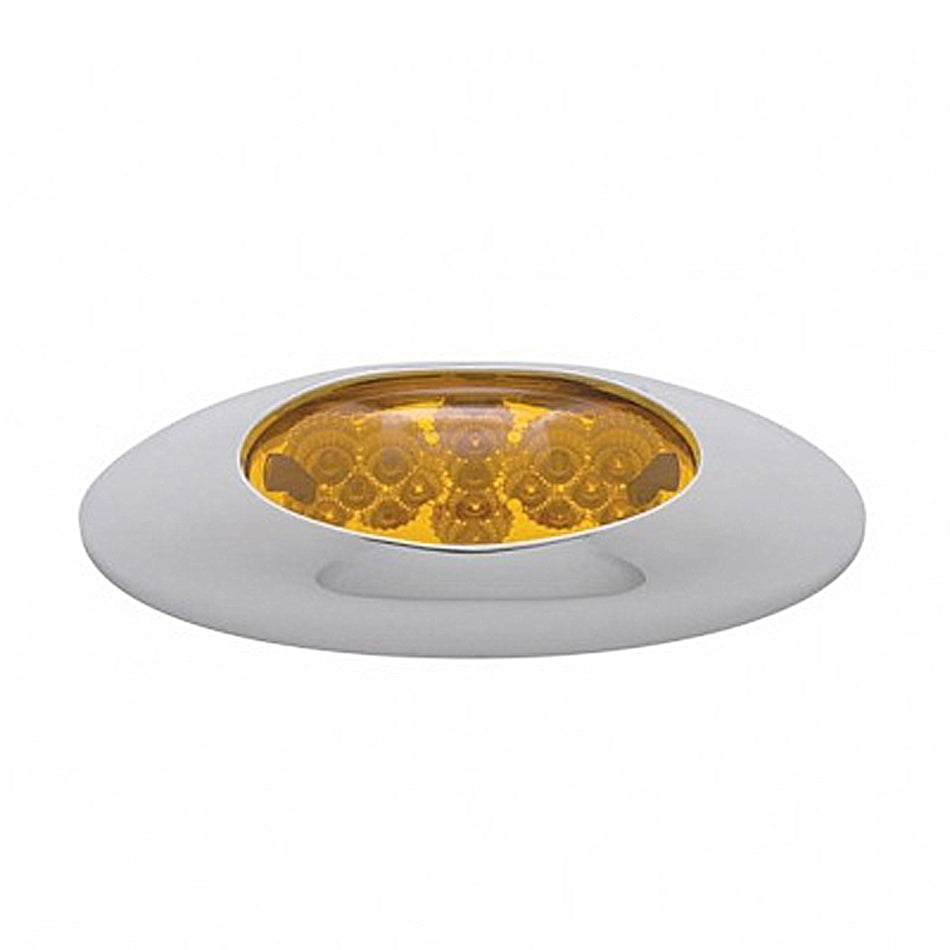 16 LED Phantom I Reflector Clearance Light - Amber LEDs (Amber Lens)