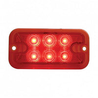 6 LED Dual Function Light - Amber or Red LEDs (Red or Clear Lens)