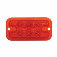 6 LED Dual Function Light - Amber or Red LEDs (Red or Clear Lens)