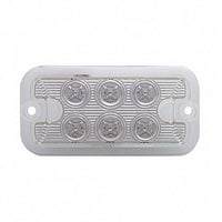 6 LED Dual Function Light - Amber or Red LEDs (Red or Clear Lens)